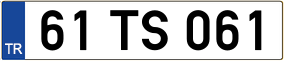Truck License Plate